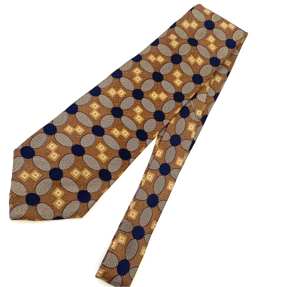 Bugatti Men's Oval Graphic Italian Silk NeckTie